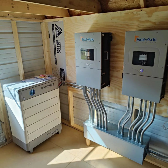 HomeGrid STACK'D 24kWh Lithium Home Battery System - 5X