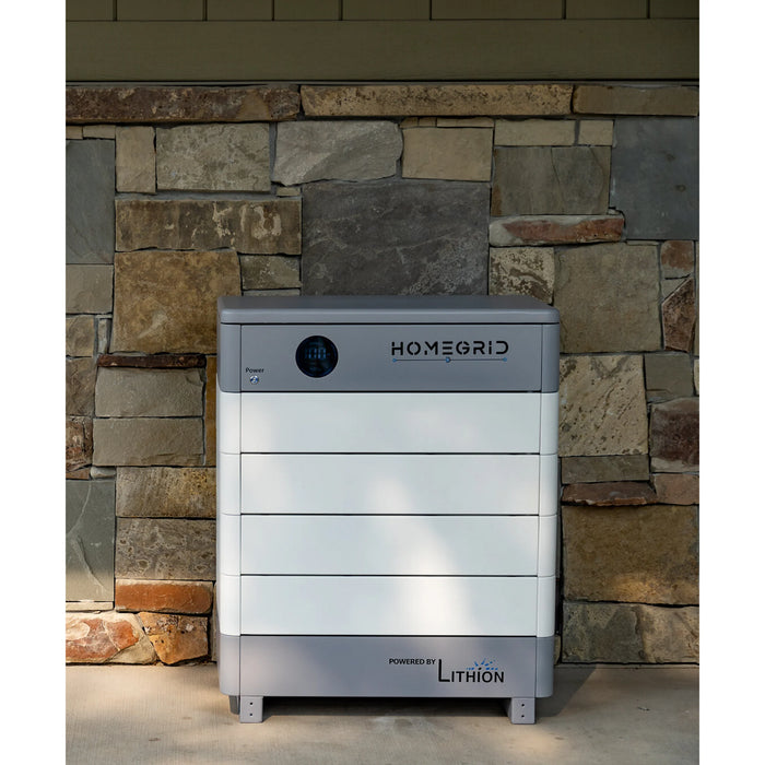 HomeGrid STACK'D 24kWh Lithium Home Battery System - 5X