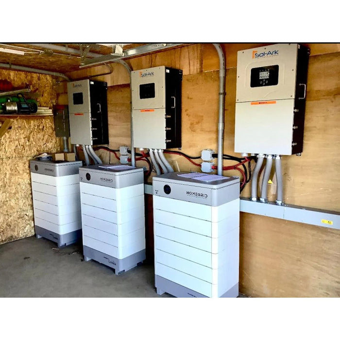 HomeGrid STACK'D 28.8kWh Lithium Home Battery System - 6X