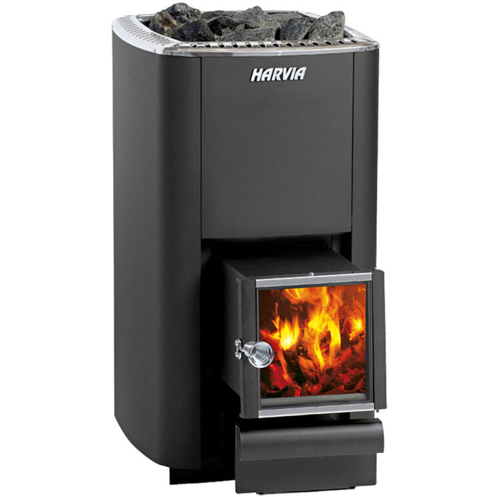 Harvia M3 SL, 16.5kW Wood Sauna Stove w/ Exterior Feed