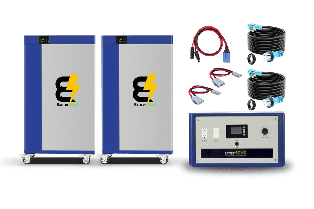 BatteryEVO 48V KONG ELITE 2x Inverter Kit (586Ah - 30 kWh | 12kW Inverter)