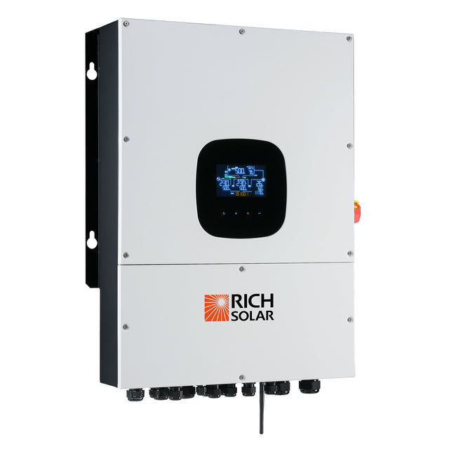 Rich Solar NOVA 12K PV Hybrid Inverter Solar Kit | 61.44kWH Server Lithium Battery