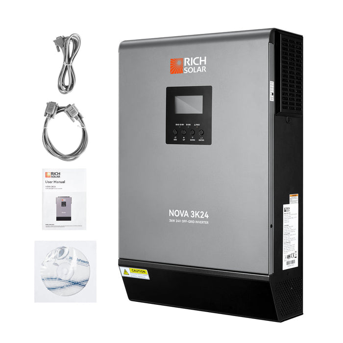 Rich Solar Nova Max 3K | 3000W 24V Off-Grid Hybrid Inverter