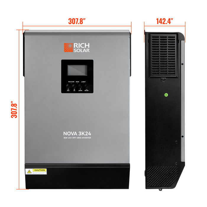 Rich Solar Nova Max 3K | 3000W 24V Off-Grid Hybrid Inverter