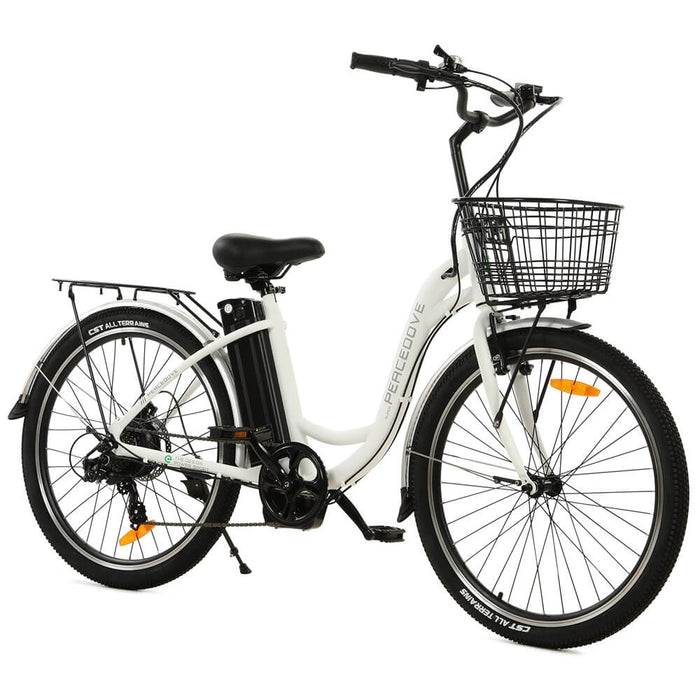 Ecotric Peacedove Electric City Bike - White