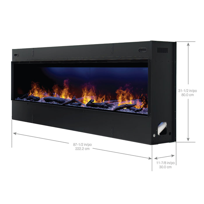 Dimplex Optimyst® 86" Linear Built-In Electric Fireplace