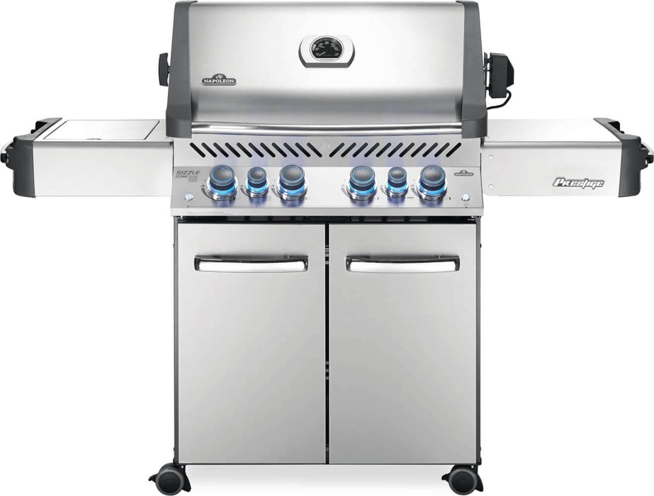 Napoleon Prestige 500 RSIB Stainless Steel Grill with Infrared Side & Rear Burners