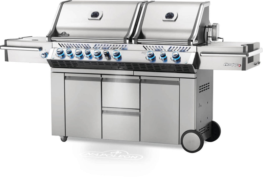 Napoleon Prestige PRO™ 825 RSBI Gas Grill with Power Side Burner, Infrared Rear & Bottom Burners