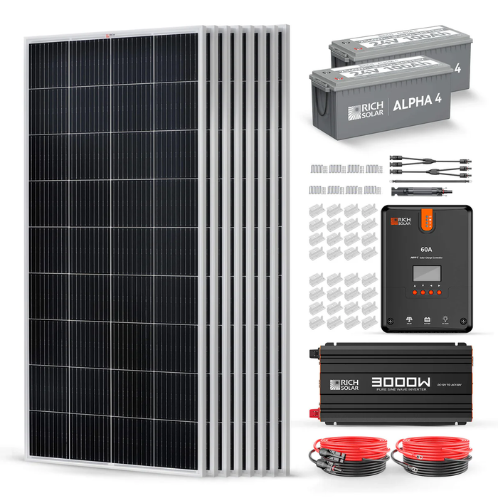 Rich Solar 1600W 24V Complete Solar Kit