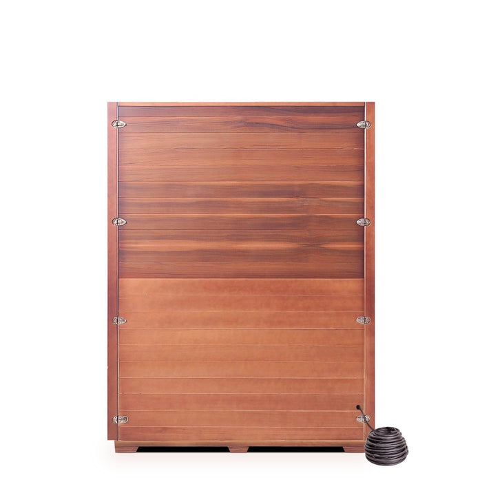 Enlighten InfraNature Original Rustic 4C Full Spectrum Infrared Indoor Sauna | 4 Persons