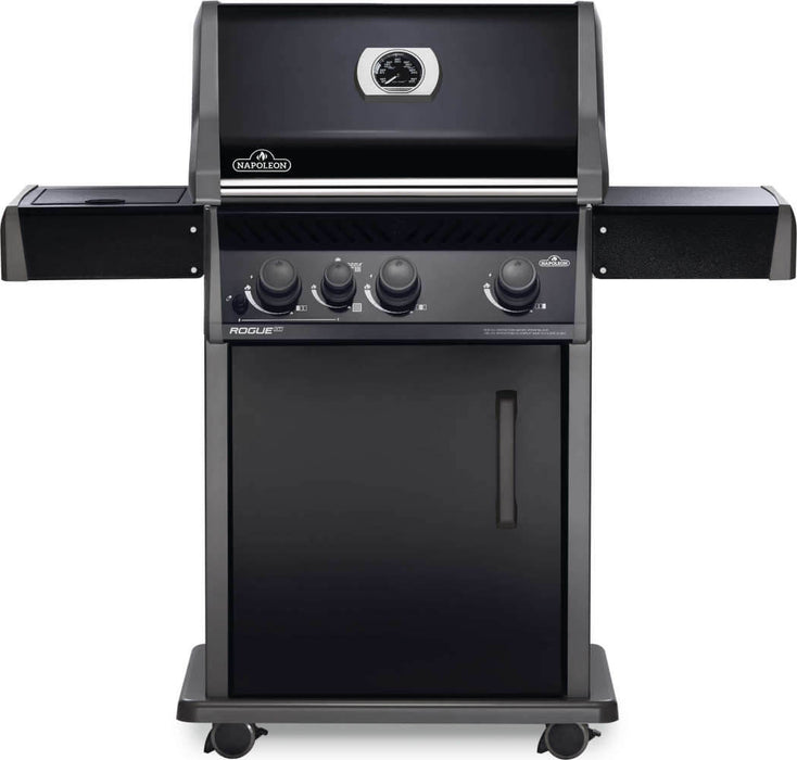 Napoleon Rogue XT 425 SIB Black Gas Grill with Infrared Side Burner