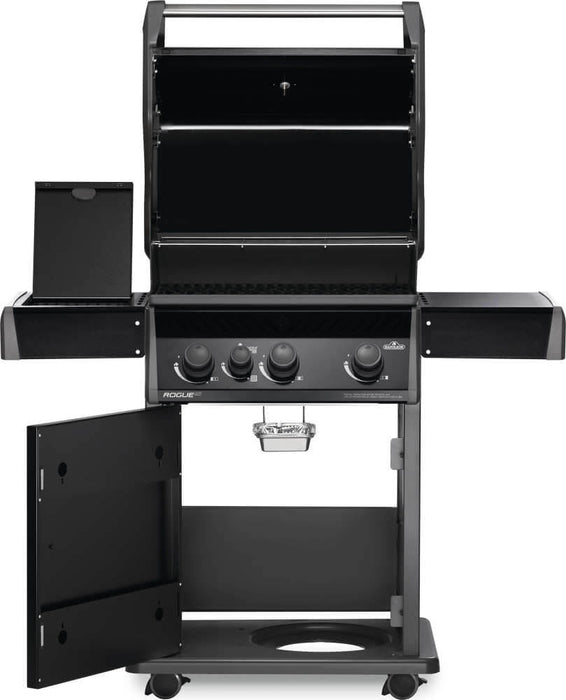 Napoleon Rogue XT 425 SIB Black Gas Grill with Infrared Side Burner