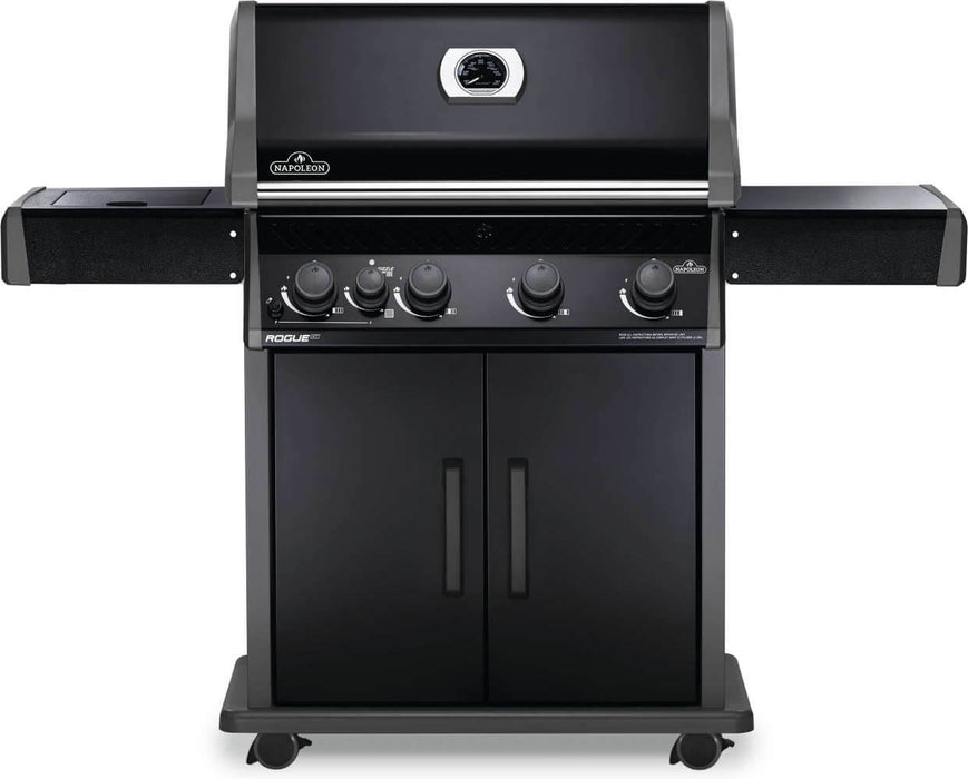 Napoleon Rogue XT 525 SIB Black Gas Grill with Infrared Side Burner