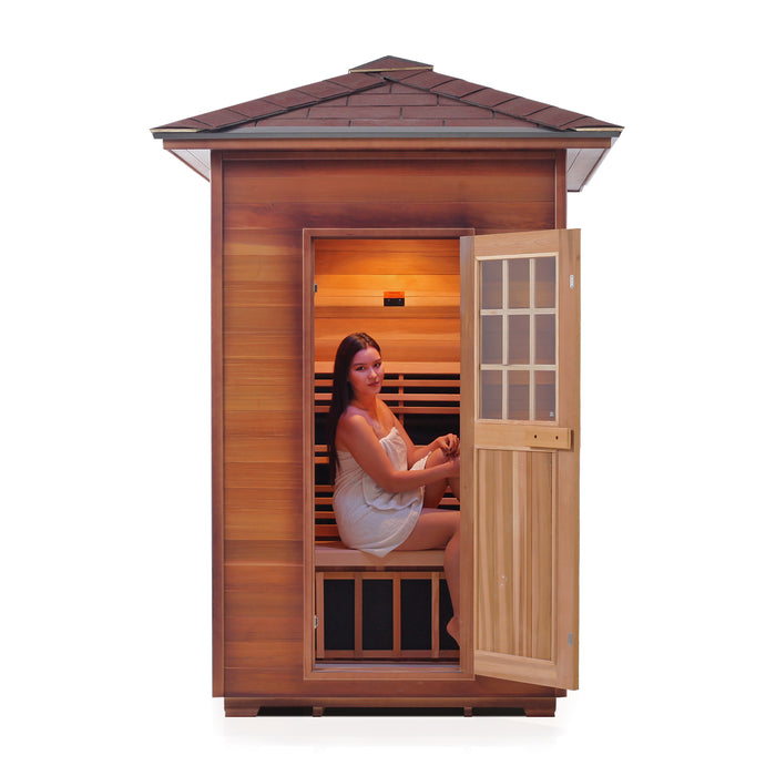 Enlighten InfraNature Original Sierra 2 Full Spectrum Infrared Outdoor Sauna | 2 Persons