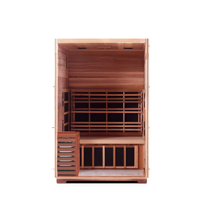 Enlighten InfraNature Duet Sapphire 2 Hybrid Infrared/Traditional Indoor Sauna | 2 Persons