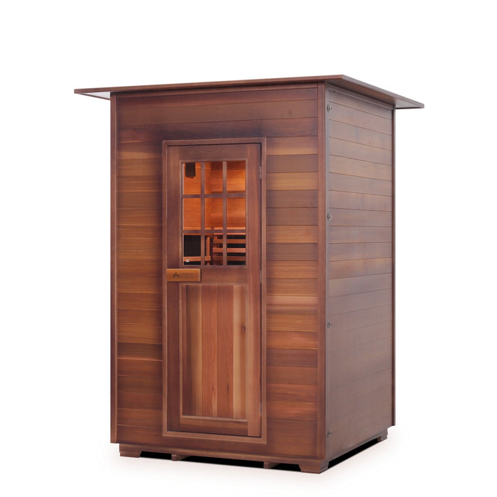 Enlighten InfraNature Duet Sapphire 2 Hybrid Infrared/Traditional Indoor Sauna | 2 Persons