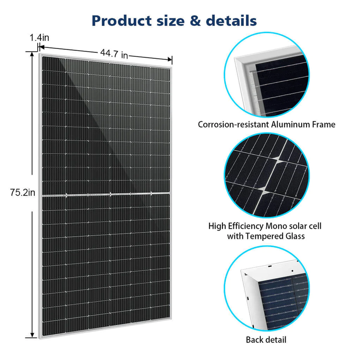 SunGold Power 460 Watt Bifacial PERC Solar Panel