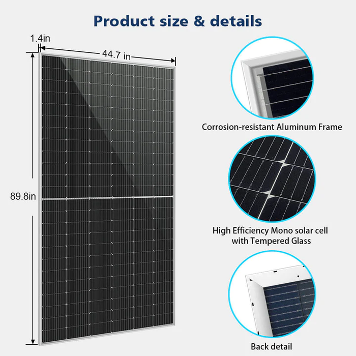 SunGold Power 560 Watt Bifacial PERC Solar Panel