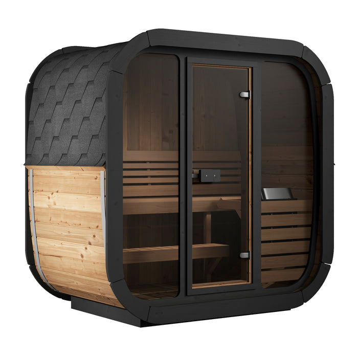 SaunaLife Model CL4G Cube-Series Outdoor Sauna | 3 Persons