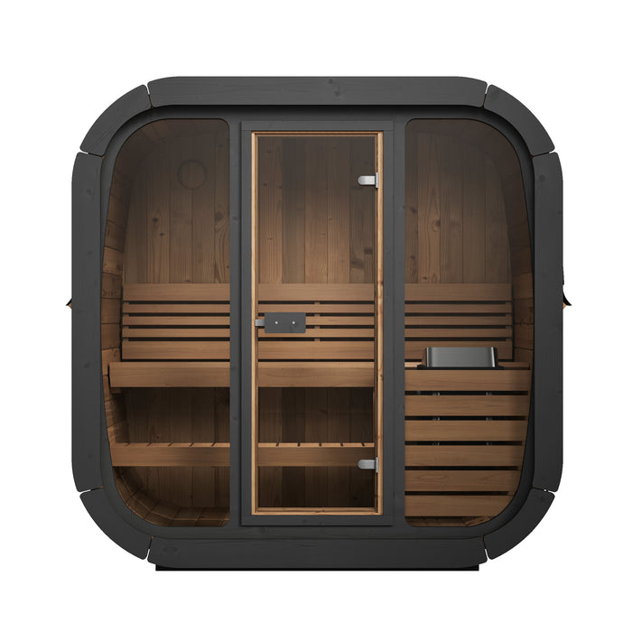 SaunaLife Model CL4G Cube-Series Outdoor Sauna | 3 Persons