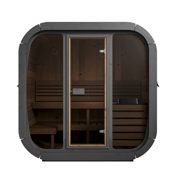 SaunaLife Model CL5G Cube-Series Outdoor Sauna | 4 Persons