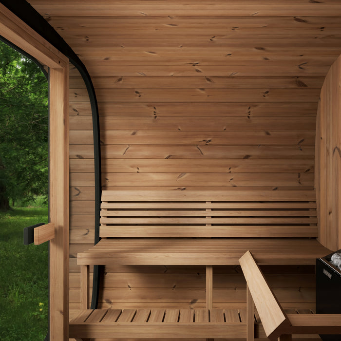 SaunaLife Model CL7G Cube-Series Outdoor Sauna | 6 Persons