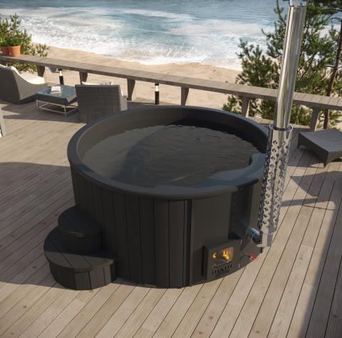 SaunaLife Model S4B Wood-Fired Hot Tub