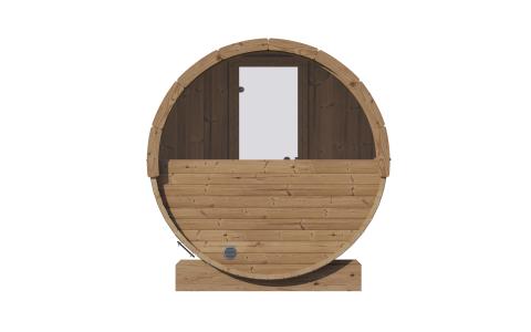 SaunaLife Model E7W Barrel Sauna - Window | 4 Persons