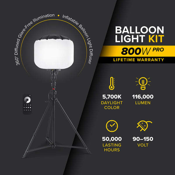 SeeDevil G3 - 800 Watt Balloon Light Kit