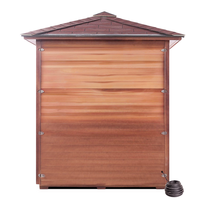 Enlighten InfraNature Original Rustic 4 Full Spectrum Infrared Outdoor Sauna | 4 Persons