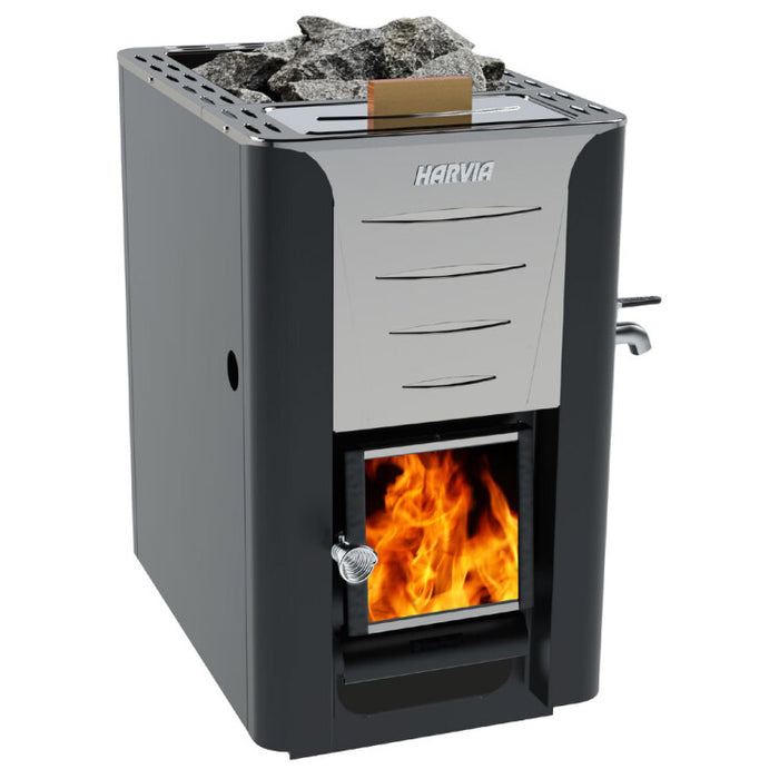 Harvia Pro 20 ES 24.1kW Wood-Burning Sauna Stove with Water Tank