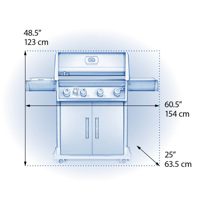 Napoleon Rogue XT 525 SIB Gas Grill with Infrared Side Burner