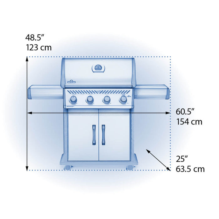 Napoleon Rogue XT 525 Stainless Steel Gas Grill with Smoker Box