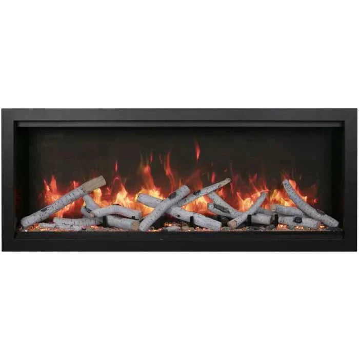 Amantii Symmetry Xtra Tall Bespoke Indoor/Outdoor Linear Built-In Electric Fireplace