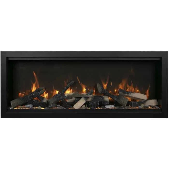 Amantii Symmetry Xtra Tall Bespoke Indoor/Outdoor Linear Built-In Electric Fireplace