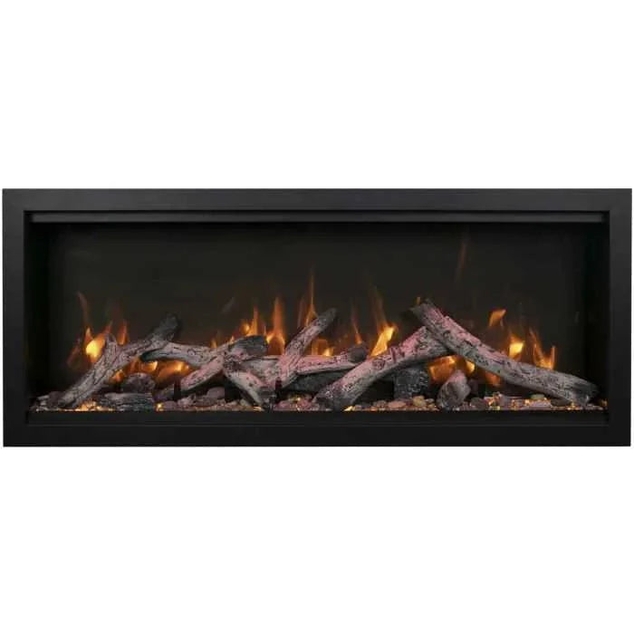 Amantii Symmetry Xtra Tall Bespoke Indoor/Outdoor Linear Built-In Electric Fireplace