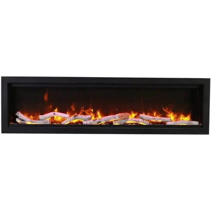 Amantii Symmetry Smart Indoor/Outdoor Linear Built-In Electric Fireplace