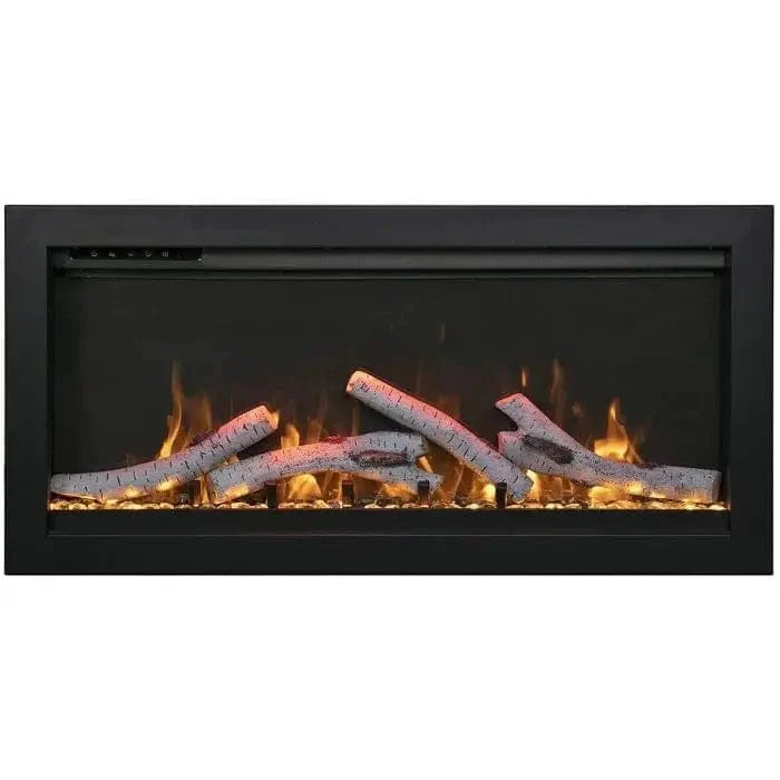 Amantii Symmetry Smart Indoor/Outdoor Linear Built-In Electric Fireplace