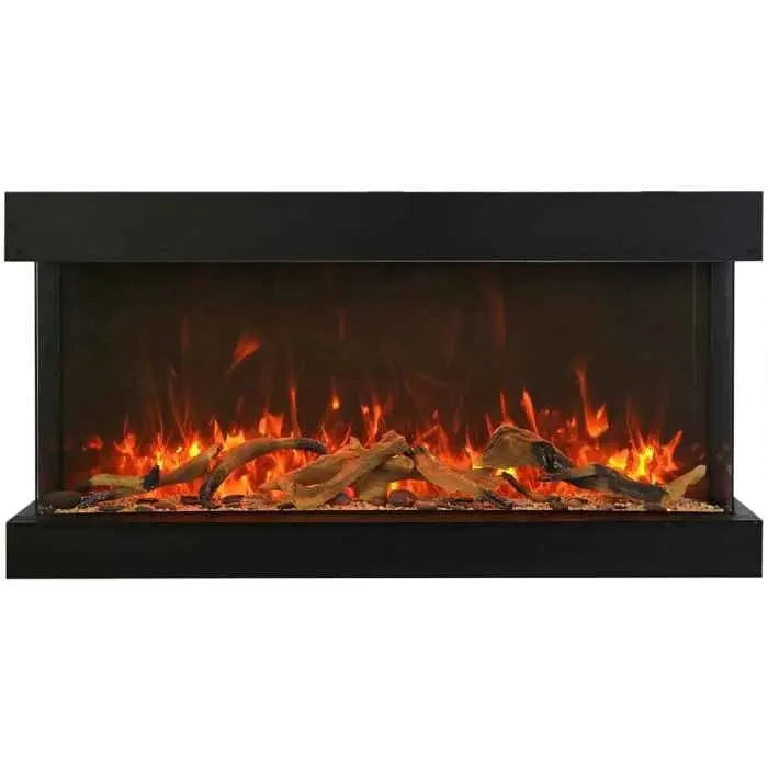 Amantii Tru View XL Extra Tall 40" to 72" 3-Sided Indoor/Outdoor Built-In Electric Fireplace