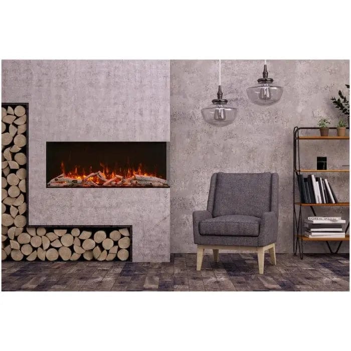 Amantii Tru View XL Extra Tall 40" to 72" 3-Sided Indoor/Outdoor Built-In Electric Fireplace