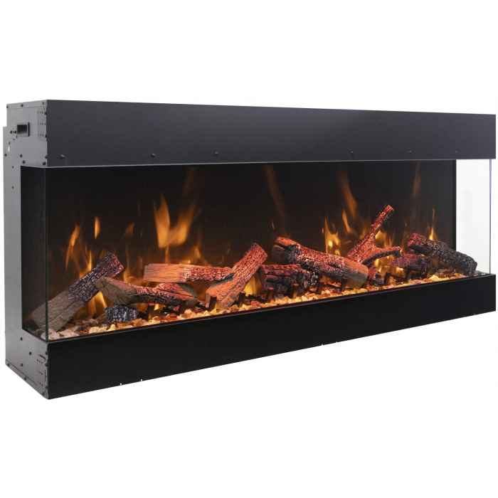 Amantii TruView Bespoke 45" to 85" 3-Sided Indoor/Outdoor Built-In Electric Fireplace