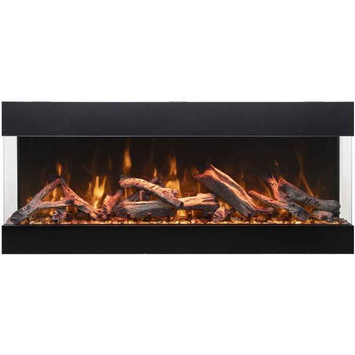 Amantii TruView Bespoke 45" to 85" 3-Sided Indoor/Outdoor Built-In Electric Fireplace