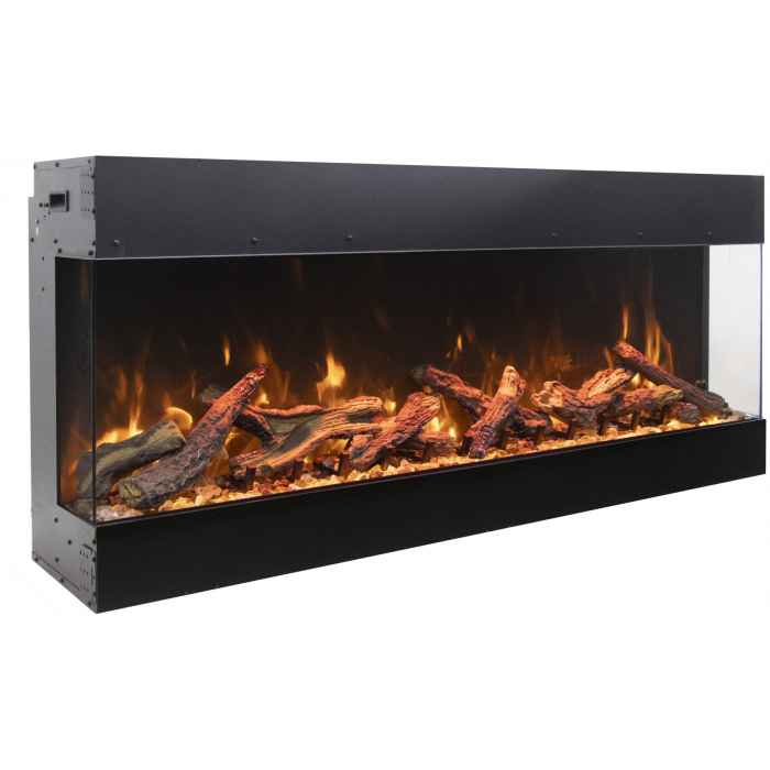 Amantii TruView Bespoke 45" to 85" 3-Sided Indoor/Outdoor Built-In Electric Fireplace