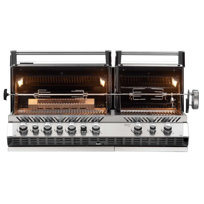 Napoleon Prestige PRO 825 Built-In Gas Grill with Infrared Bottom and Rear Burners