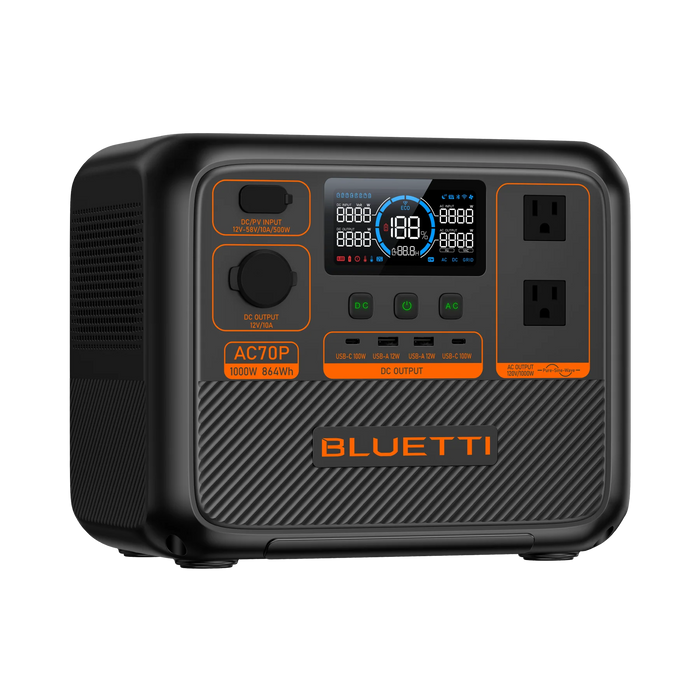 BLUETTI AC70P Solar Generator Portable Power Station