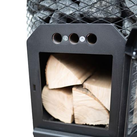 Cozy Heat O Thru-Wall 12kW Wood Burning Sauna Stove