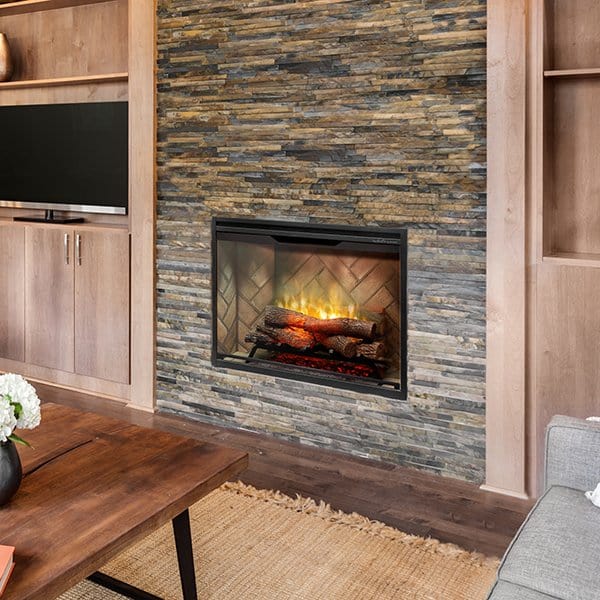 Dimplex Revillusion® 30" Built-in Electric Firebox with Glass Pane and Plug Kit