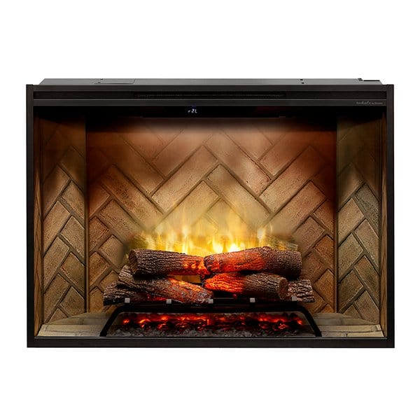 Dimplex Revillusion® 36" Portrait Built-in Electric Firebox with Glass Pane and Plug Kit