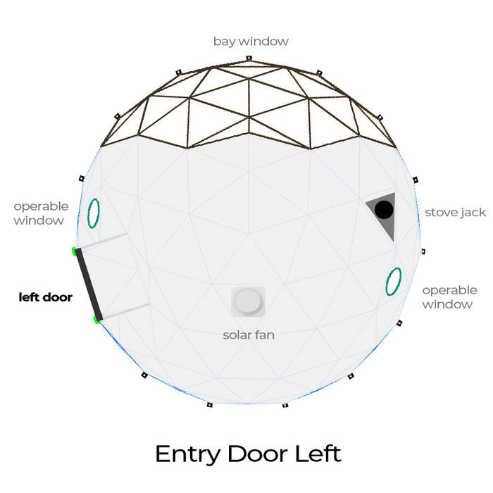 Luna Glamping 8M (26') Stargazer Geodesic Dome