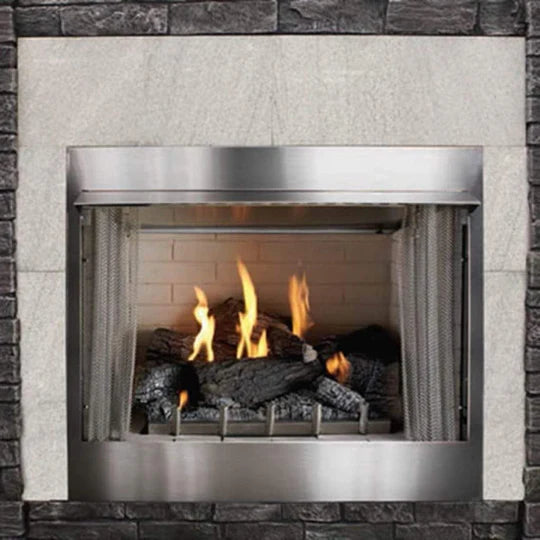 American Hearth Carol Rose 36” Coastal Collection Vent-Free Outdoor Fireplace